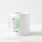 Hip-Hopotamus Funny Hippo Pun Koffiemok (Voorkant links)