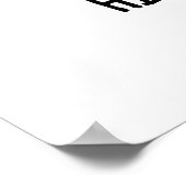 Hip-Hopotamus Funny Hippo Pun Poster (Hoek)