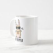 Hip Hopper Funny Bunny Rabbit Pun Koffiemok (Voorkant links)