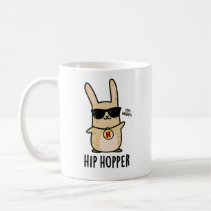 Hip Hopper Funny Bunny Rabbit Pun Koffiemok