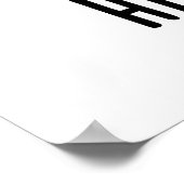 Hip Hopper Funny Bunny Rabbit Pun Poster (Hoek)