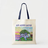 Hip Hoppy Easter Bunny Bag Tote Bag (Voorkant)