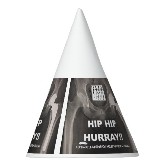 Hip Hurray — Congraties op heupvervanging Feesthoedjes (Rechts)