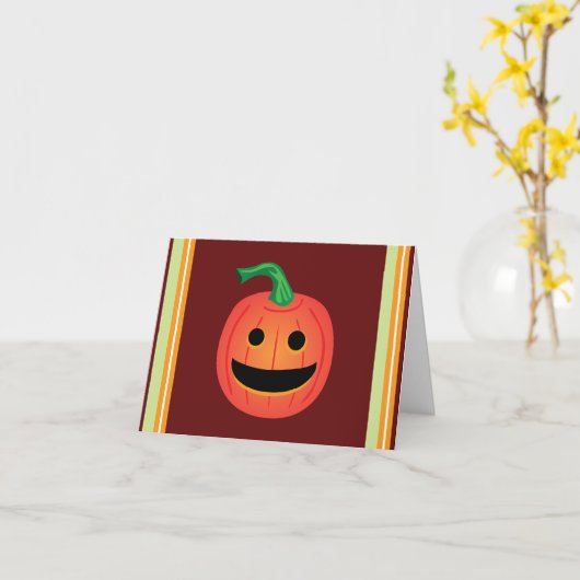 Hip Jack O' Lantern Happy Halloween Kaarten (Gele Bloem)