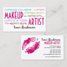 Hip Makeup Artiest Visitekaartjes