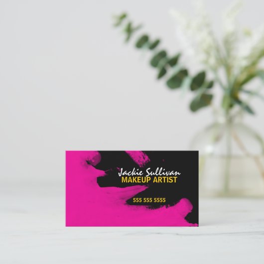 Hip Makeup Artist Visitekaartje (Staand voorkant)