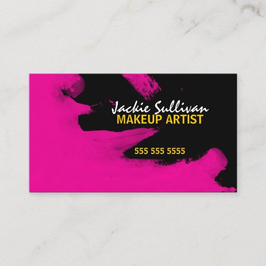 Hip Makeup Artist Visitekaartje (Voorkant)