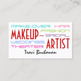 Hip Makeup Artist Visitekaartje