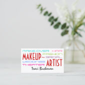 Hip Makeup Artist Visitekaartje (Staand voorkant)