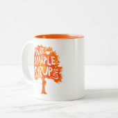 Hip Maple Syrup Tree Love Tweekleurige Koffiemok (Voorkant links)
