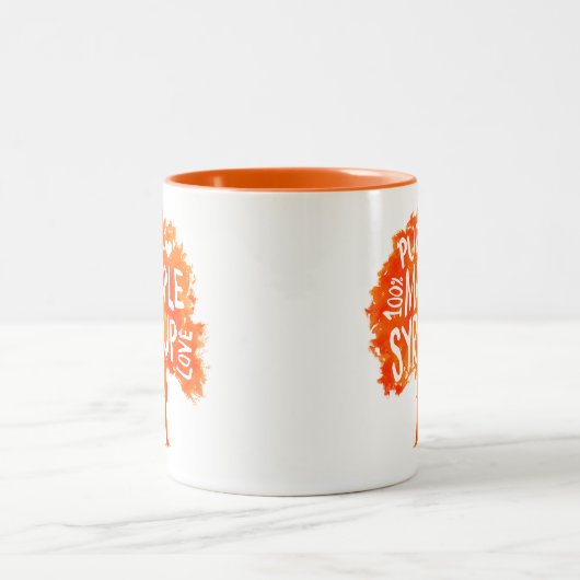 Hip Maple Syrup Tree Love Tweekleurige Koffiemok (Center)