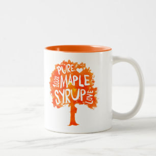 Hip Maple Syrup Tree Love Tweekleurige Koffiemok
