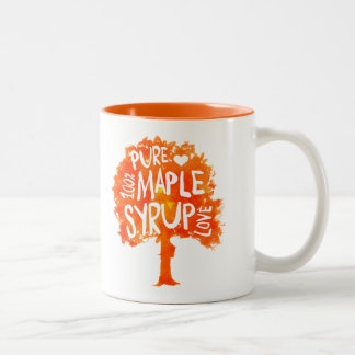Hip Maple Syrup Tree Love Tweekleurige Koffiemok
