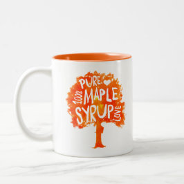 Hip Maple Syrup Tree Love Tweekleurige Koffiemok
