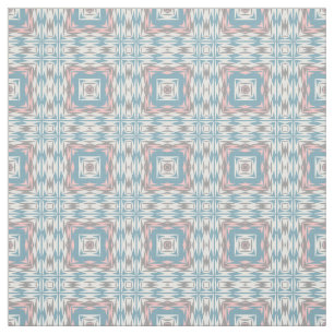 Hip Mauve Blush Pink Light Blue Tribal Art Patroon Stof