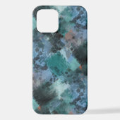 Hip Moderne Blauwgroen Groene Violet Blauwe Pensee iPhone Hoesje (Achterkant)