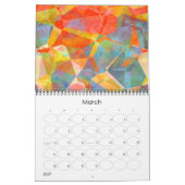 Hip Moderne Kleurrijke Retro Abstracte Fantasie Ku Kalender (Mar 2027)