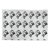 Hip Musician Badger Saxofoon  Kussensloop (Achterkant)