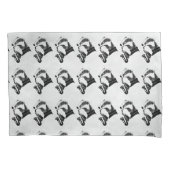 Hip Musician Badger Saxofoon  Kussensloop (Voorkant)