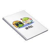 Hip-peas Grappige Hippie Erwten Grappenmakerij  Notitieboek (Rechterzijde)