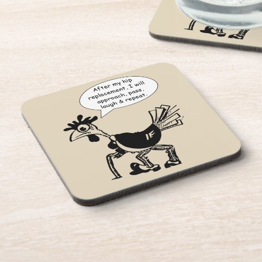 Hip Replacement Chgery - Fun Quote Drankjes Onderzetter (Linkerzijde)