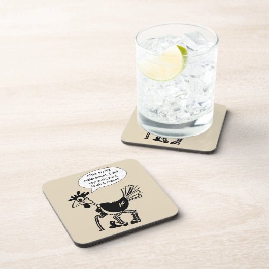 Hip Replacement Chgery - Fun Quote Drankjes Onderzetter (Rechterzijde)