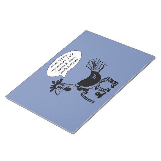 Hip Replacement Chgery - Fun Quote Notitieblok (Schuin)