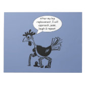 Hip Replacement Chgery - Fun Quote Notitieblok (Voorkant)