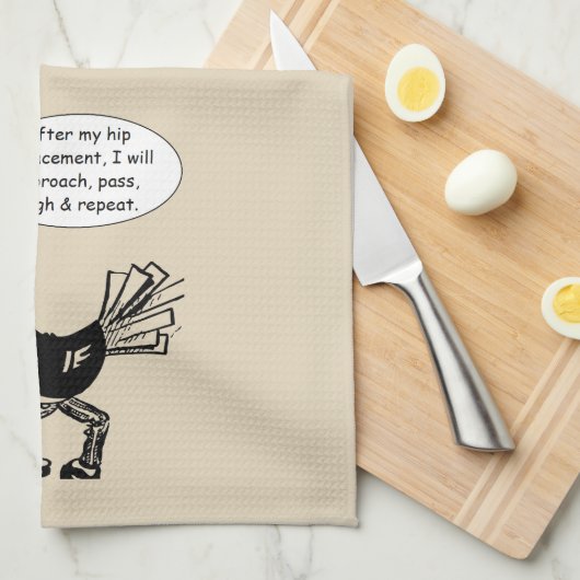 Hip Replacement Chgery - Fun Quote Theedoek (Quarter Fold)