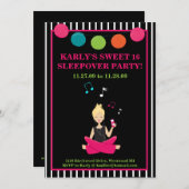 HIP RETRO MODERN Sassy Girl Birthday Kaart (Voorkant / Achterkant)