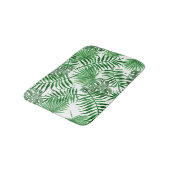 Hip Retro Tropical Green Palm Leafs Pattern Badmat (Gekanteld)