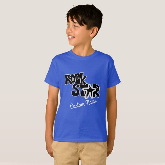Hip RockStar n Roll Star Kinder T-shirt design (Voorkant volledig)
