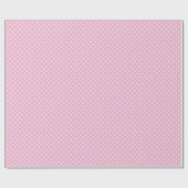 Hip  Roos roze witte pokadots patroon Cadeaupapier (Vlak)