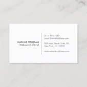 HIP RUSTIC TREE BRANCHES LOGO op KRIJTBORD Visitekaartje (Achterkant)