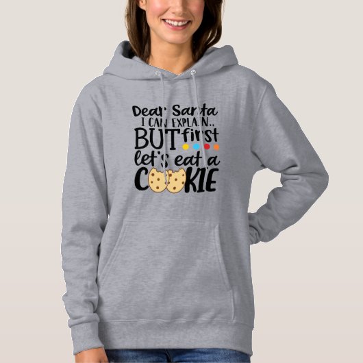 hip santa naughty nieuwe leuke kersthumor hoodie (Voorkant)