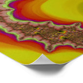 Hip Sixties Groovy Psychedelic Fractal Abstract Poster (Hoek)