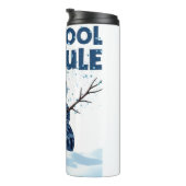 "Hip Snowman Holiday Design - Drinkware Thermosbeker (Geroteerd rechts)