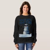 Hip Snowman Holiday Design - Sweatshirt (Voorkant volledig)