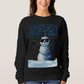 Hip Snowman Holiday Design - Sweatshirt (Voorkant)