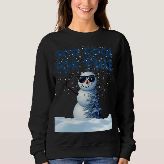 Hip Snowman Holiday Design - Sweatshirt (Voorkant)
