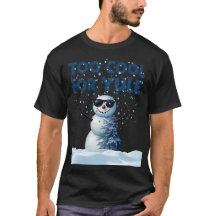 "Hip Snowman Holiday Design - T-shirts