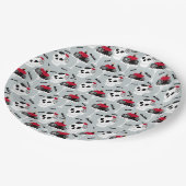 Hip Spooky Crawly spiers Skull Cakes Halloween Papieren Bordje (Gekanteld)