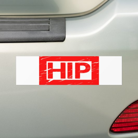 Hip Stamp Bumpersticker (Op auto)