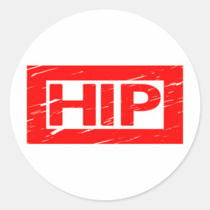 Hip Stamp Ronde Sticker