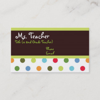 Hip Stippen Teacher Visitekaartje
