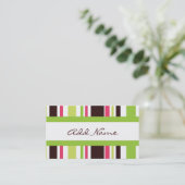 Hip Stripes Calling Card Contactkaartje (Staand voorkant)