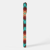 Hip Summer Turquoise Oranje Red Blauwgroen Orienta iPhone Hoesje (Rechterkant)