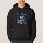 Hip Surgery Hippie Floral Bionic Broken Hip Replac Hoodie (Voorkant)