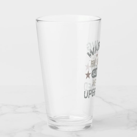 Hip Surgery Humor geüpgraded Glas (Rechts)