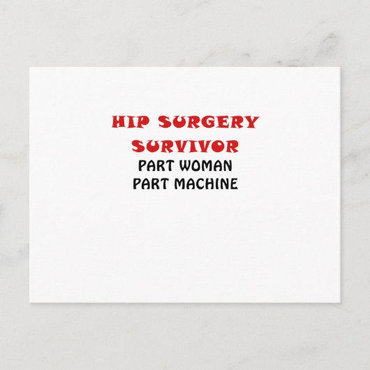 Hip Survivor Part Woman Part Machine Briefkaart (Voorkant)